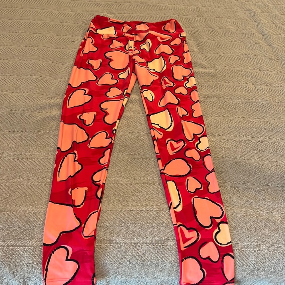 LuLaRoe one size fits all heart fabric